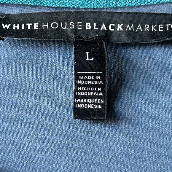 White House Black Market Long Sleeved Blouse Size Large - Picture 3 of 9